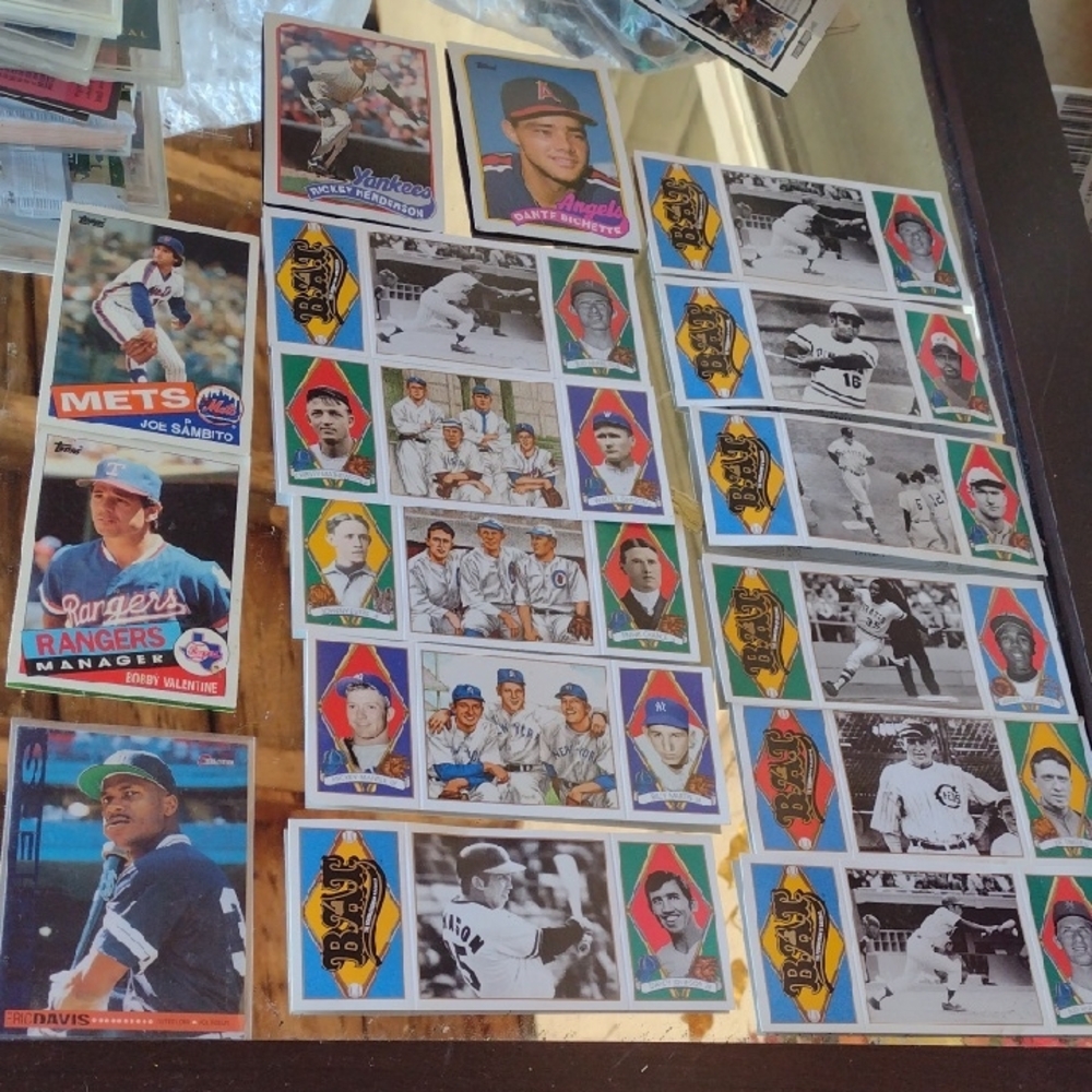 Vintage Baseball Trading Cards Collection